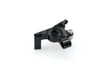 Load image into Gallery viewer, Black PUIG lever adapter brake lever for motorcycle, showing close-up of the lever with textured grip and mounting hardware.