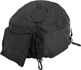 Black Fly Racing helmet holder accessory designed to securely hold and display a motorcycle helmet.