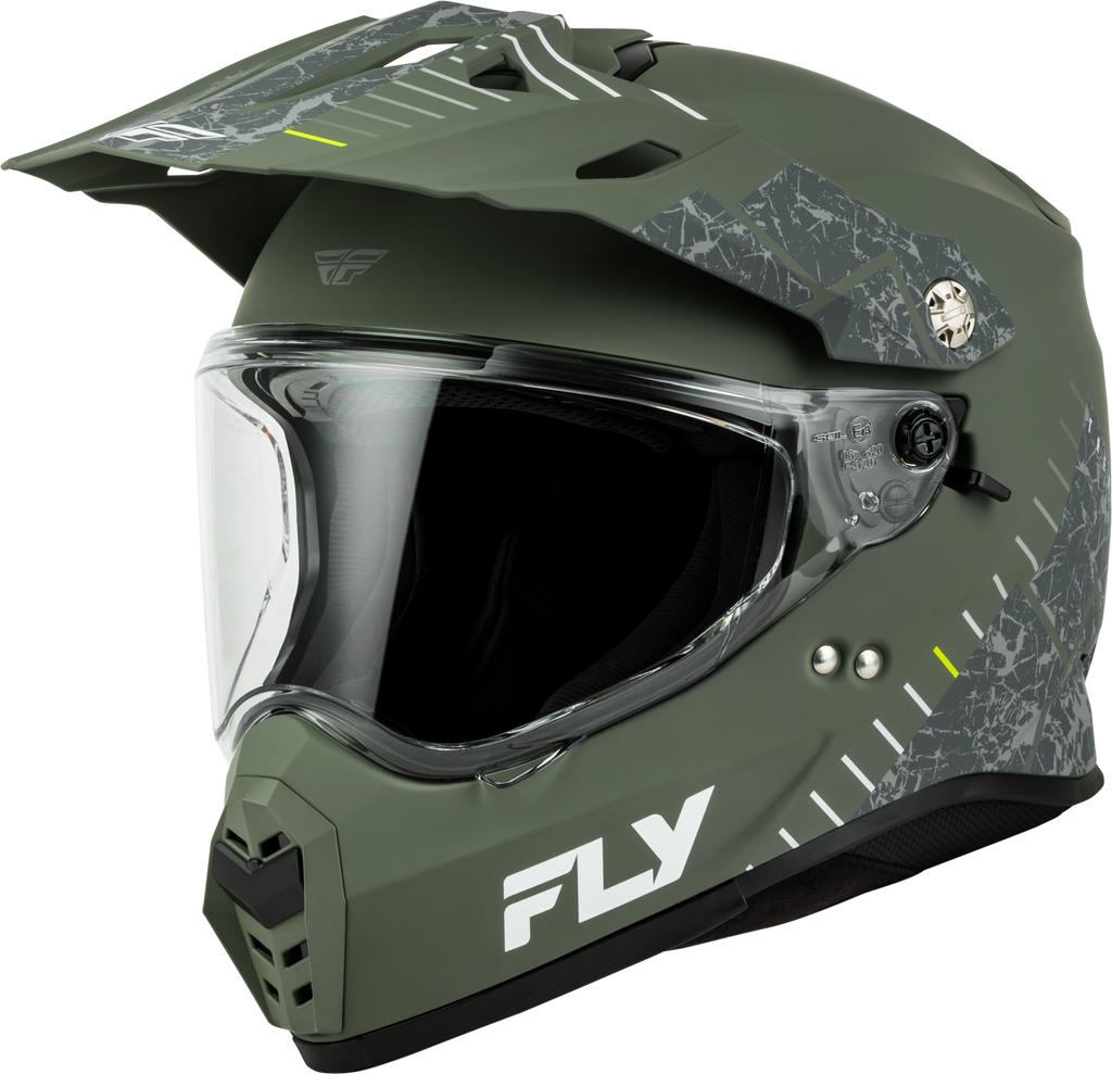 Fly Trekker Granite Helmet Matte Sage/Grey Lg