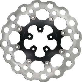 GALFER 13-inch Cubiq Fr Black floating brake rotor with vented design for high-performance motorcycle braking system