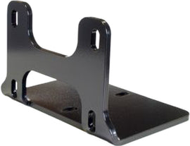 KFI Products 2-hole mounted winch 90-degree converter bracket for off-road winch mounting, shown with mounting holes and sturdy construction.