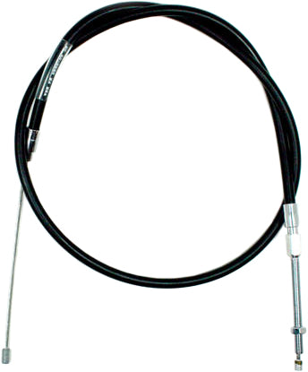 Motion Pro black vinyl clutch cable for hydraulic control lines, showing detailed close-up of the cable and fittings.