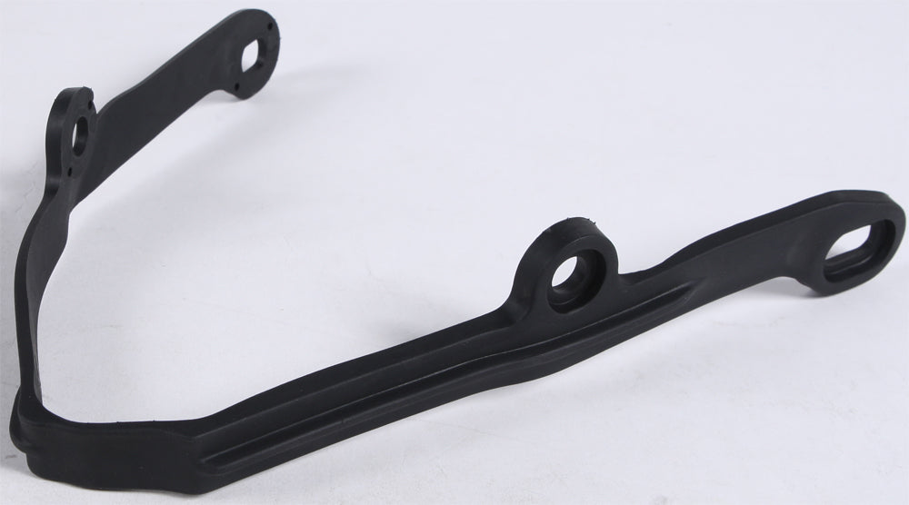 Acerbis black drive chain slider for motorcycles, part number 20815-20001, showing close-up of the durable plastic component.