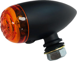 HardDrive LED bullet marker light with red lens, black color, mounted on a vehicle, designed for enhanced visibility and safety.