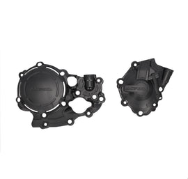 Acerbis X-Power Kit Hon Black body panel for motorcycle, featuring sleek black finish and ergonomic design.
