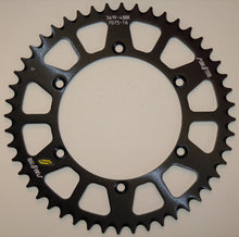Load image into Gallery viewer, Sunstar aluminum rear sprocket 52-tooth for Kawasaki and Suzuki street motorcycles, black finish with 520 chain compatibility.