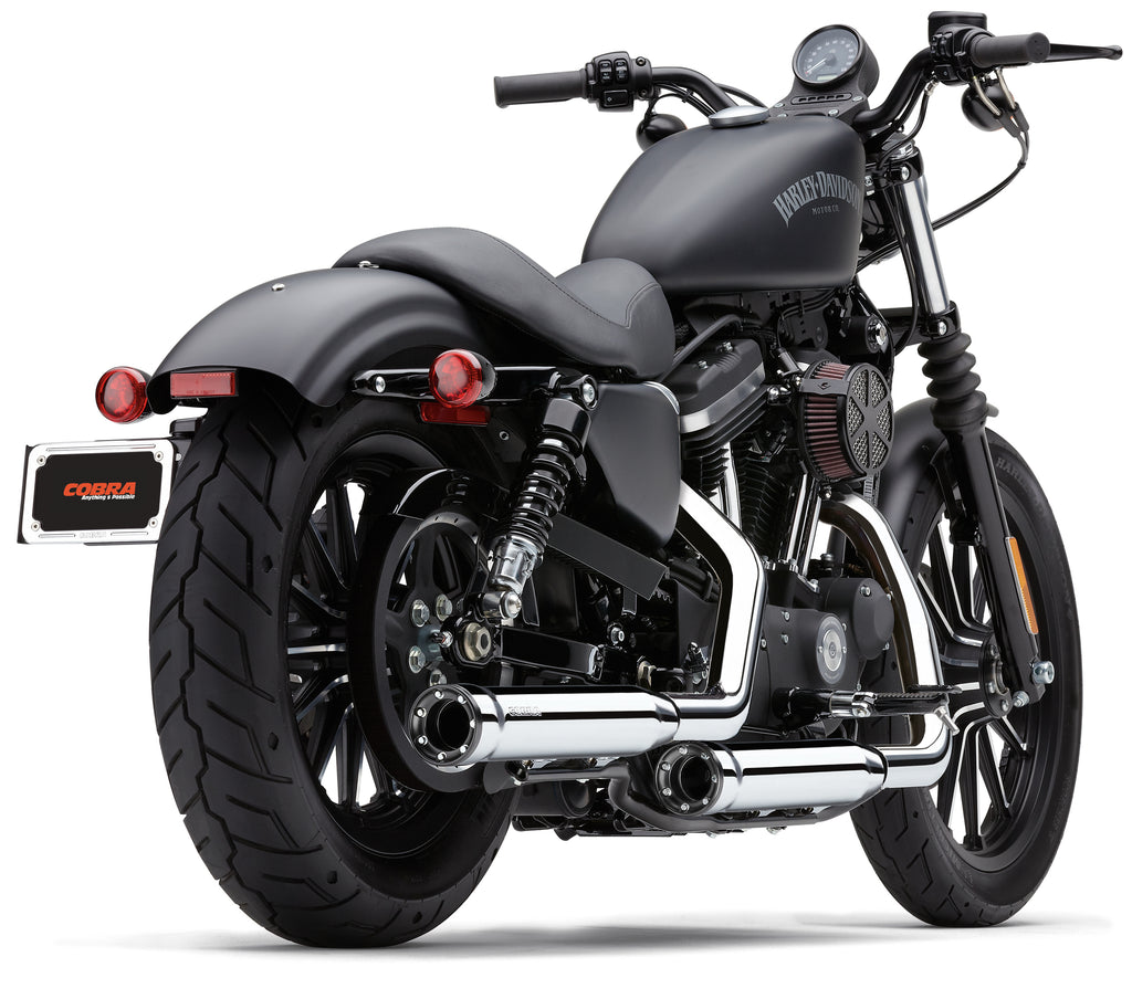 3" Rpt Slip Ons Chrome Sportster 14 24
