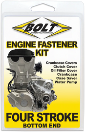 BOLT Engine Fastener Kit 020-01919 with various hardware fittings, includes bolts, nuts, and washers on a white background.