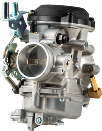 HardDrive 40mm CV carburetor for fuel systems, showing the intake and throttle components, black and metallic finish.