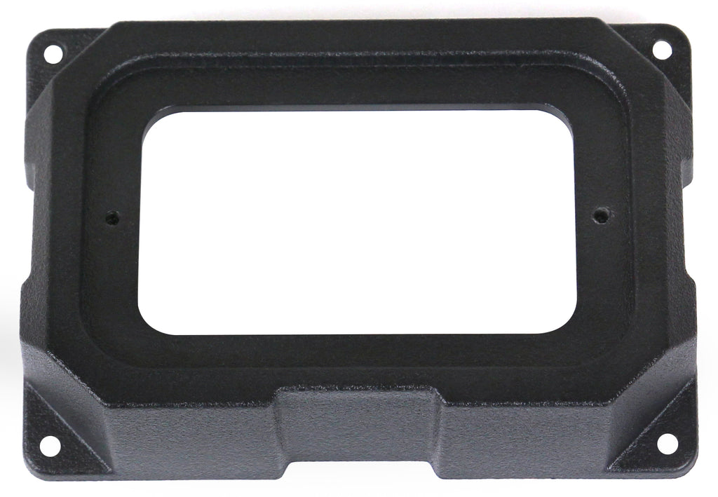 SSV Works Mrb3 Dash Kit for Ranger Xp1000 2018+ installed on vehicle dashboard with audio and communication components.