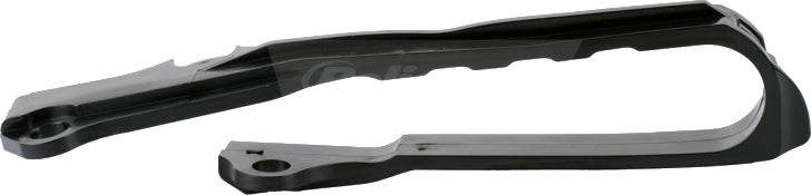 Polisport Plastics black drive chain slider for bikes, model 64-0452, shown in close-up view with mounting details.