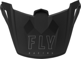 Fly Racing Kinetic Solid Helmet Visor in matte black, designed for Fly Racing motorcycle helmets, with a sleek, durable finish.
