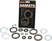 Load image into Gallery viewer, James Gasket seal kit with gaskets and felt components for fork sealing, part number 45849-49 681-4769, showing gasket and felt parts.