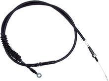 Load image into Gallery viewer, Motion Pro Indian Blackout LW Clutch Cable +8" for motorcycles, showing the black clutch cable with protective coating and connectors.