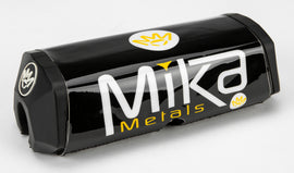 Mika Metals Raw Series 1 1/8-inch black bar pad for bike accessories, showcasing padded protective cushioning.