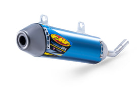 FMF Racing P-Core 2.1 Titanium rear cone cap, 78-020523, showcasing the sleek, polished titanium finish and detailed design.