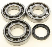 Load image into Gallery viewer, All Balls crankshaft bearing kit for engine, showing multiple metal bearings and components in a clean, organized layout.