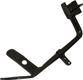 HardDrive Black 1-inch under stock kickstand for Softail motorcycles from 2007 to 2017, lifting and supporting the bike securely.