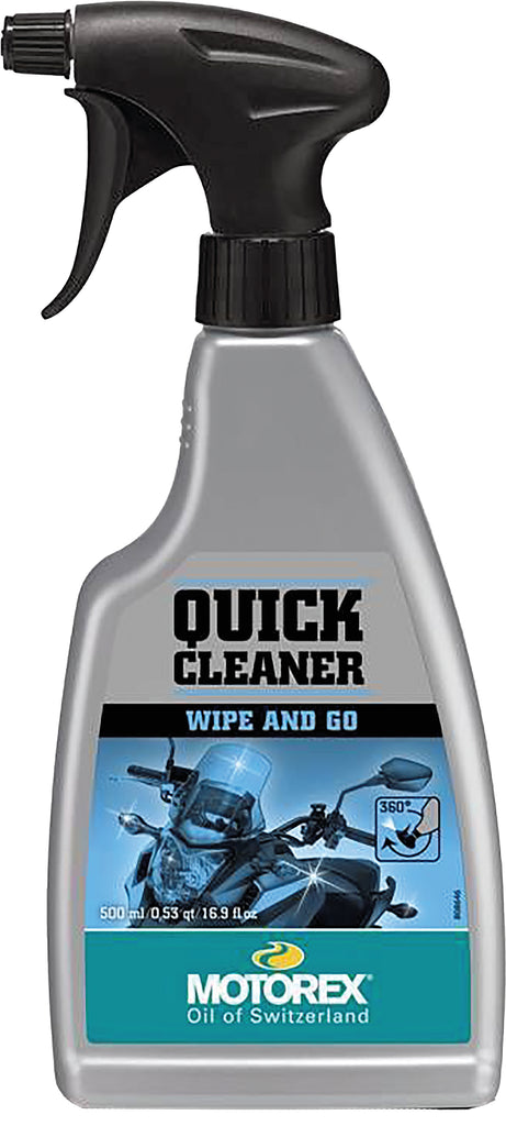 Motorex Quick Cleaner 500ml bottle, a chemical cleaning product for automotive or industrial use, shown in the image.