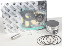 Load image into Gallery viewer, Namura Top End Kit with piston components, 67.47mm bore, +1.50mm, 11:1 compression ratio, for motorcycle engine rebuild.