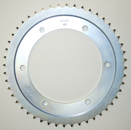 Sunstar steel rear sprocket 45-tooth for off-road motorcycles, compatible with Yamaha 428 series, shown on a motorcycle part.
