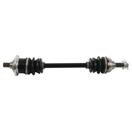 All Balls drive axle 536-0000 showing the metal shaft and rubber boot, designed for vehicle drivetrain replacement.