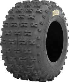 ITP Holeshot MXR6 rear off-road tire 18x10-8 bias ply with Lr260lbs, suitable for off-road vehicles, shown in the image.