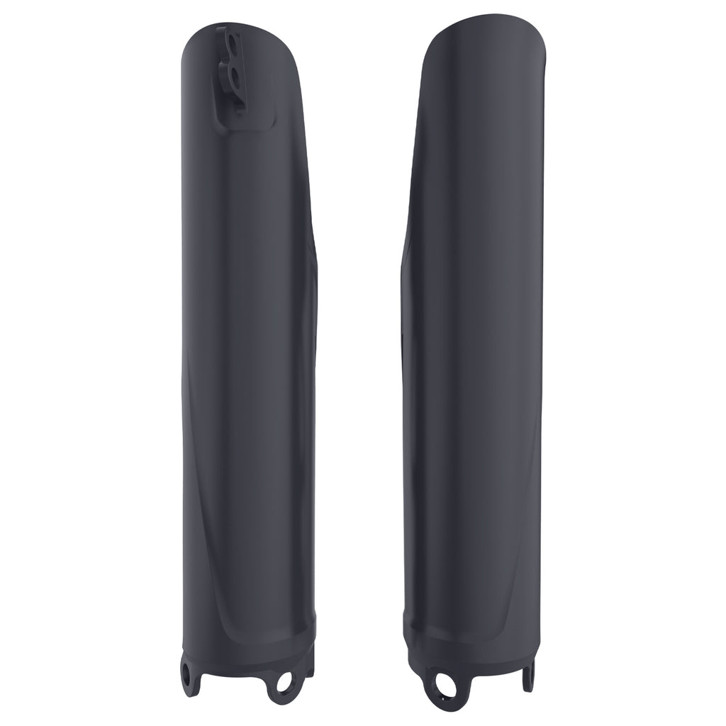 Polisport Plastics Nardo Grey fork guards for motorcycle, body protection, durable plastic design, part number 64-39415