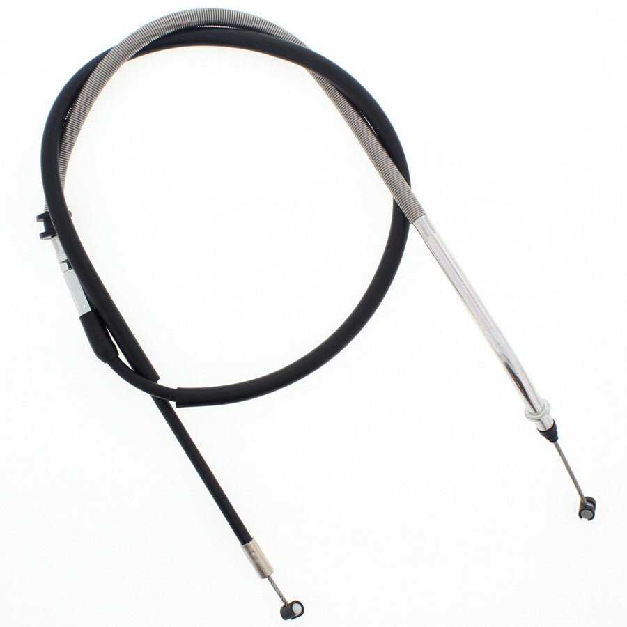 All Balls clutch cable 24-52061, a durable hydraulic control line with metal fittings for motorcycle clutch systems.