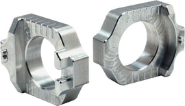 WORKS Axle Blocks Elite Yam Silver drive tool set, showing silver axle blocks used for securing wheels in automotive applications.