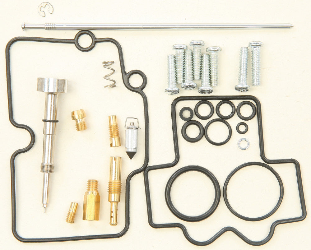 All Balls bike carburetor rebuild kit 226-1442 for intake and fuel system, including gaskets and components.