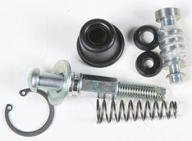 Shindy rear master cylinder kit for brakes, showing metal components and hydraulic lines in a clean automotive setting.