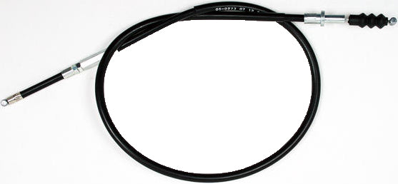 Motion Pro black vinyl decompression cable with metal fittings, showing the flexible cable and connector details.