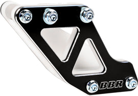 BBR Crf110 drive chain guide with black finish, designed for durable motorcycle chain protection and performance.