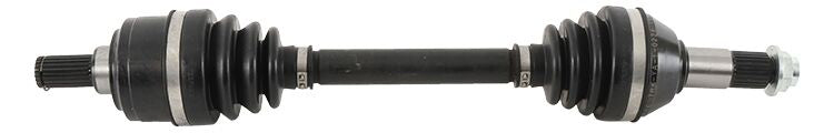 All Balls 8 Ball Extreme Axle rear drive component for motorcycle, showcasing the durable metal axle with branding details.