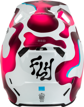 Load image into Gallery viewer, Youth Formula Cc Vibe Helmet White/Pink/Blue Yl