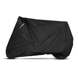 Dowco Weatherall Plus storage covers for 27-6297, weather-resistant fabric, shown covering motorcycle or equipment.
