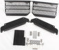 Unabiker black off-road radiator guard with protective mesh design for motorcycle cooling system.
