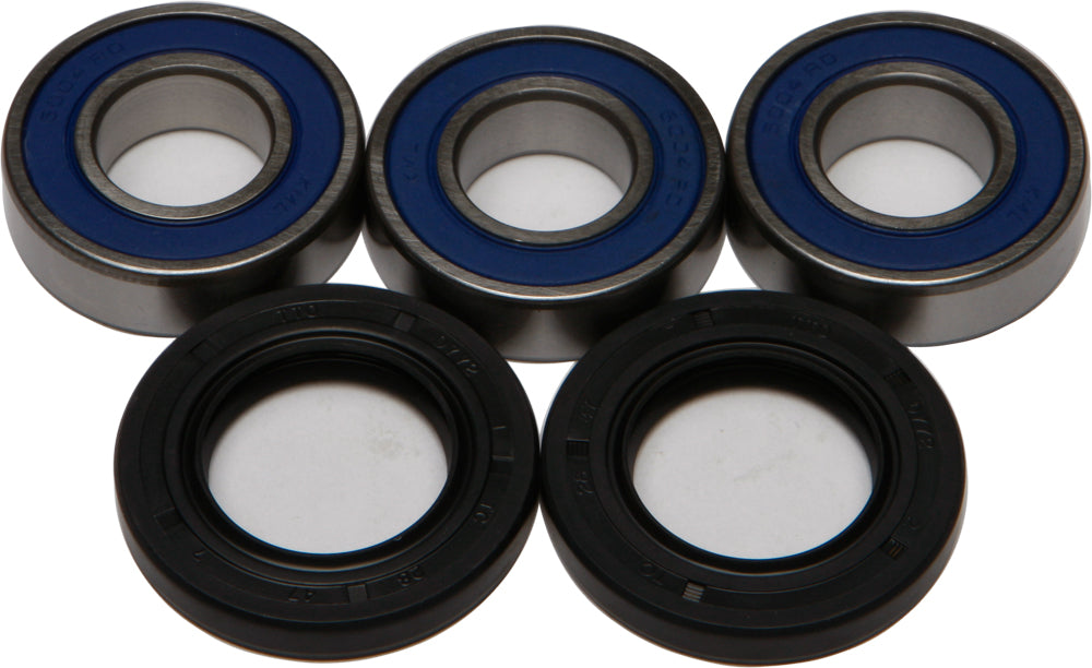 All Balls rear wheel bearing kit 22-51271 showing metal bearings and seal components for motorcycle or ATV wheel assembly.