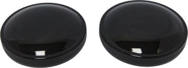 Black HardDrive gas cap set with six caps, designed for gas tanks, featuring a durable, cam style construction.