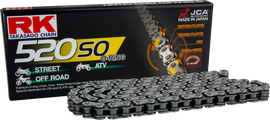 Excel Wheel Components 520SO steel drive chain with 104 links, designed for bicycle or motorcycle use.