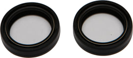 All Balls Fork Seal Kit 22-55113 for suspension forks, showing black rubber seals and metal components in close-up view.