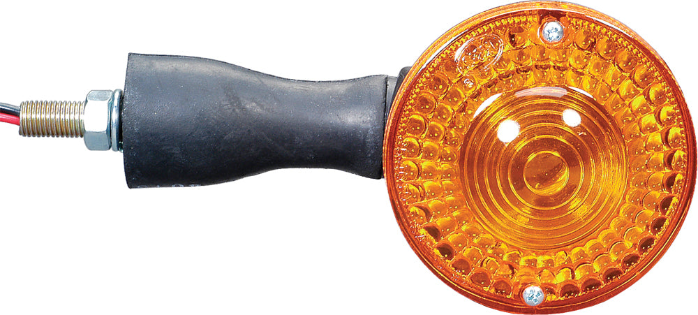 K&S Technologies rear turn signal illumination for vehicles, showing a close-up of the 225-4016 model with clear lens and mounting details.