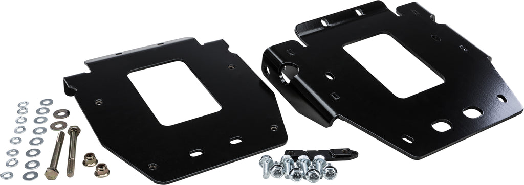 KFI Products UTV plow mount kit with brackets designed for secure attachment and durable construction for utility vehicles.