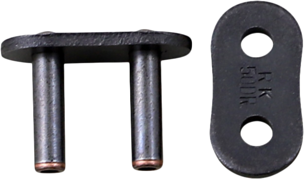 Excel Wheel Components Master Link 530dr Rivet M/L, used for bike wheel chains, shown with rivet and link assembly.