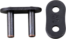 Load image into Gallery viewer, Excel Wheel Components Master Link 530dr Rivet M/L, used for bike wheel chains, shown with rivet and link assembly.