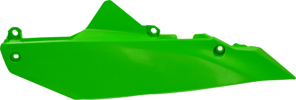 Acerbis Kawasaki green side body panels for motorcycle, featuring sleek design and vibrant Kaw green color.