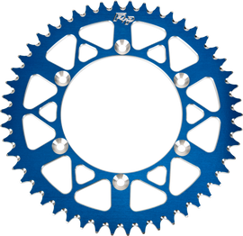 Aluminum 47-tooth Fire Power rear sprocket for Yamaha YZ250 with 520 chain, blue finish, durable motorcycle part.