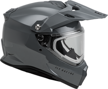 Load image into Gallery viewer, Trekker Cw Solid Helmet Elec Shld Grey Lg