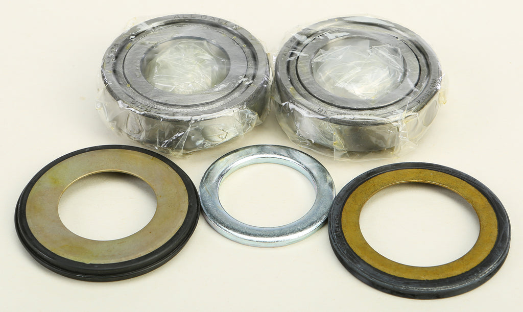 All Balls steering bearing and seal kit 22-2066 showing bearings and seals for motorcycle steering components.